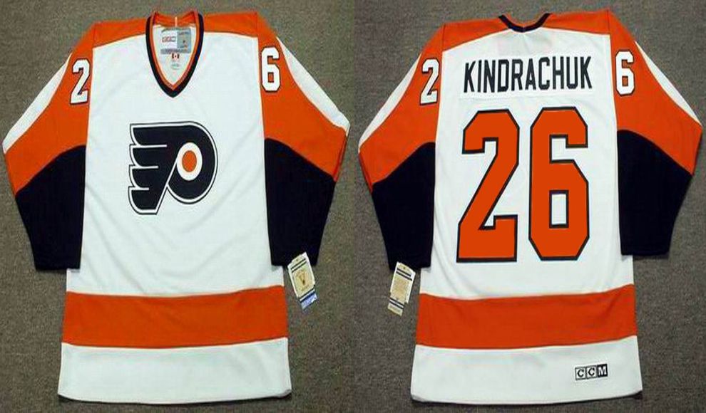 2019 Men Philadelphia Flyers #26 Kindrachuk White CCM NHL jerseys